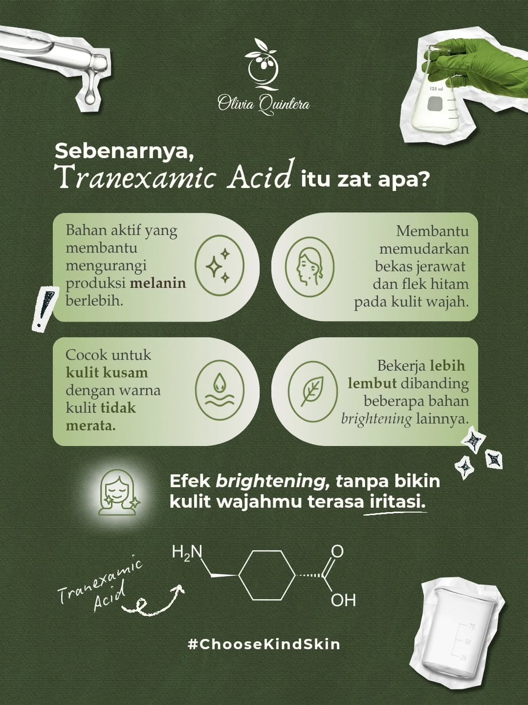 Bright and Glow Day Cream with SPF, infografis